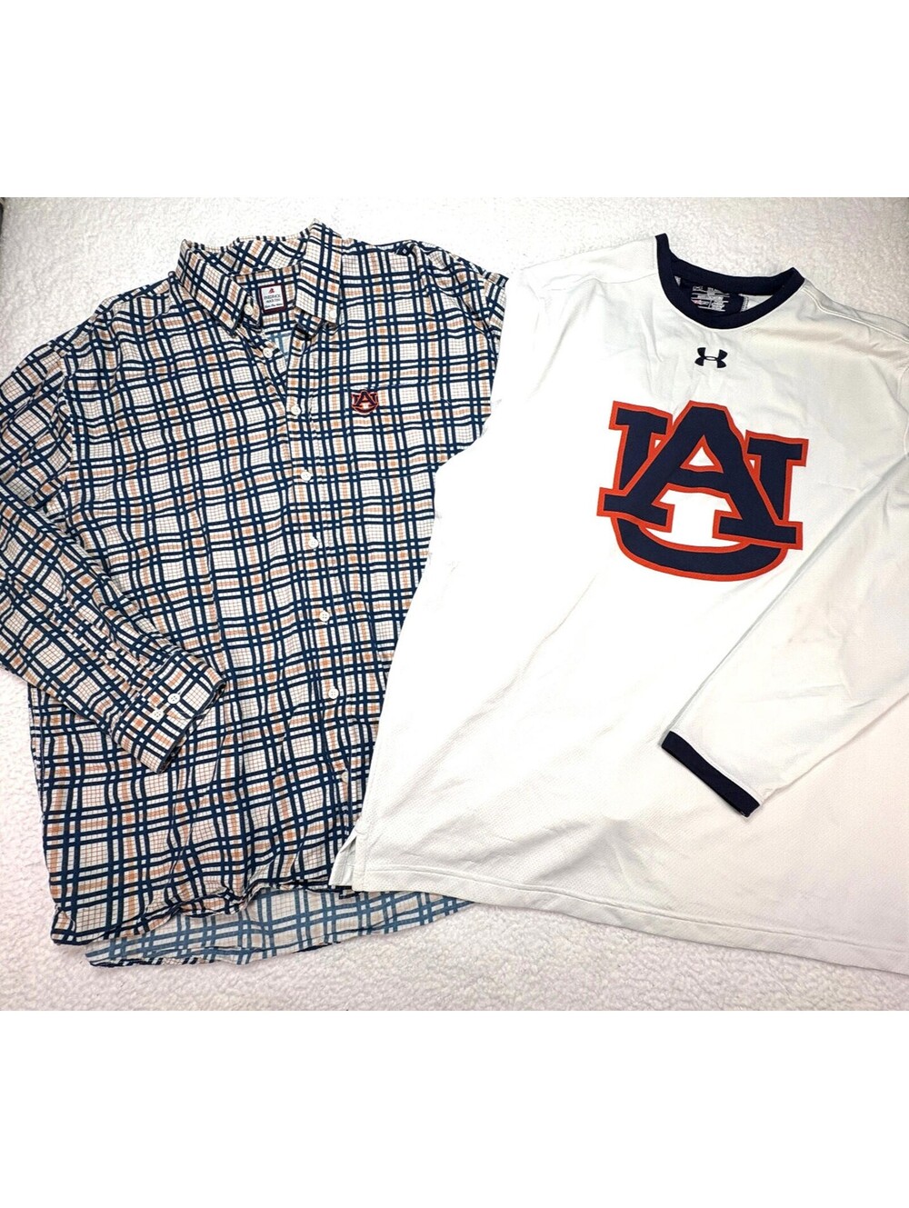 Under Armour Auburn University Lot of 2 Shirts Under Armour & Fredrick Martin